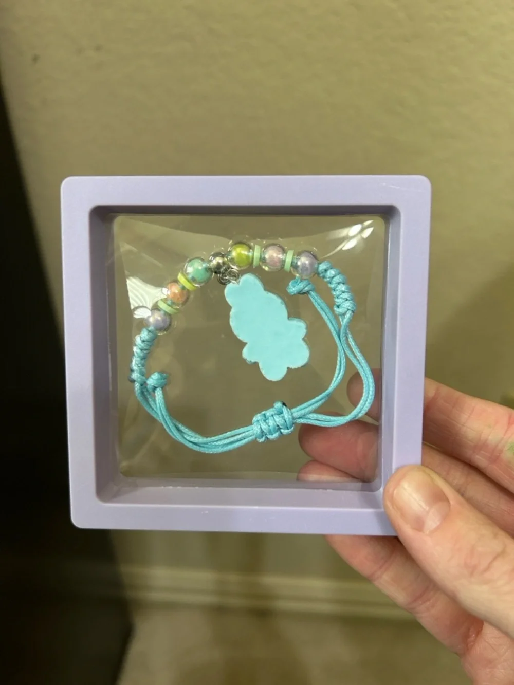 Labubu Little Monster Beaded Adjustable Woven Bracelet - Blue New